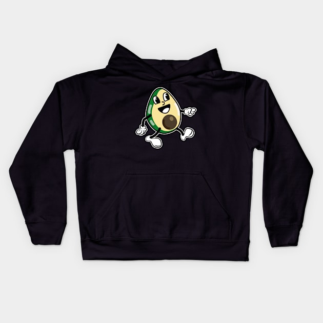 Funny Avocado Kids Hoodie by Foxxy Merch